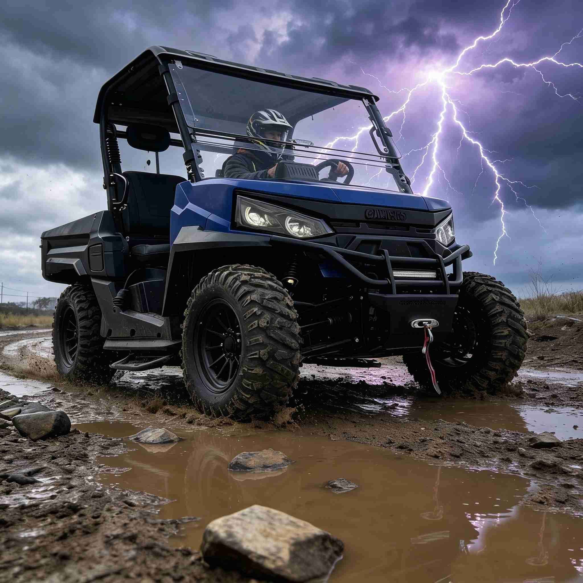 10KW AC Motor 4WD UTV pro USA Venatio 350kg Dump Bed 20KW Peak