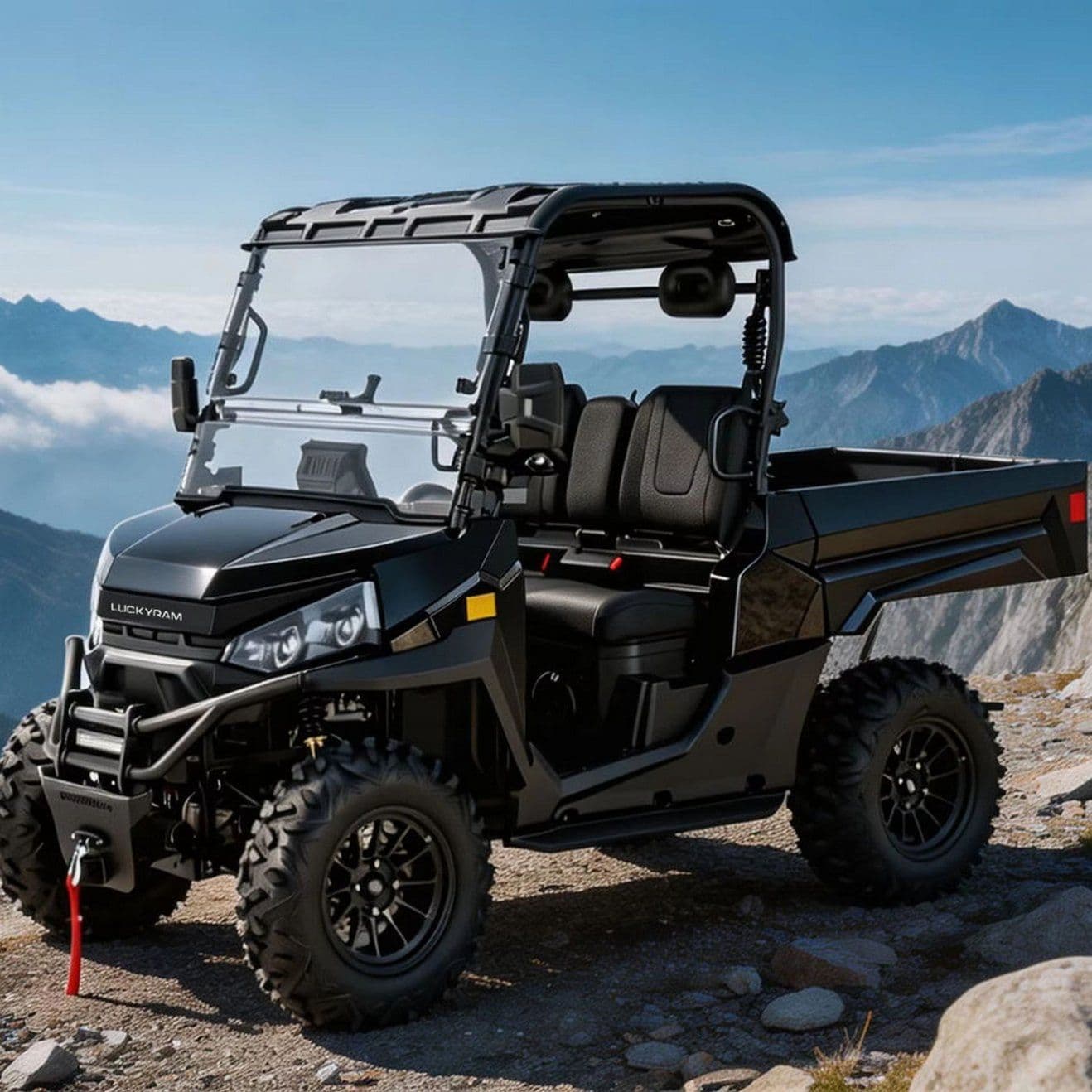 Electric UTV 4WD ad villam villa XIV Unch off Road fatigat 350kg Hunter Pacem